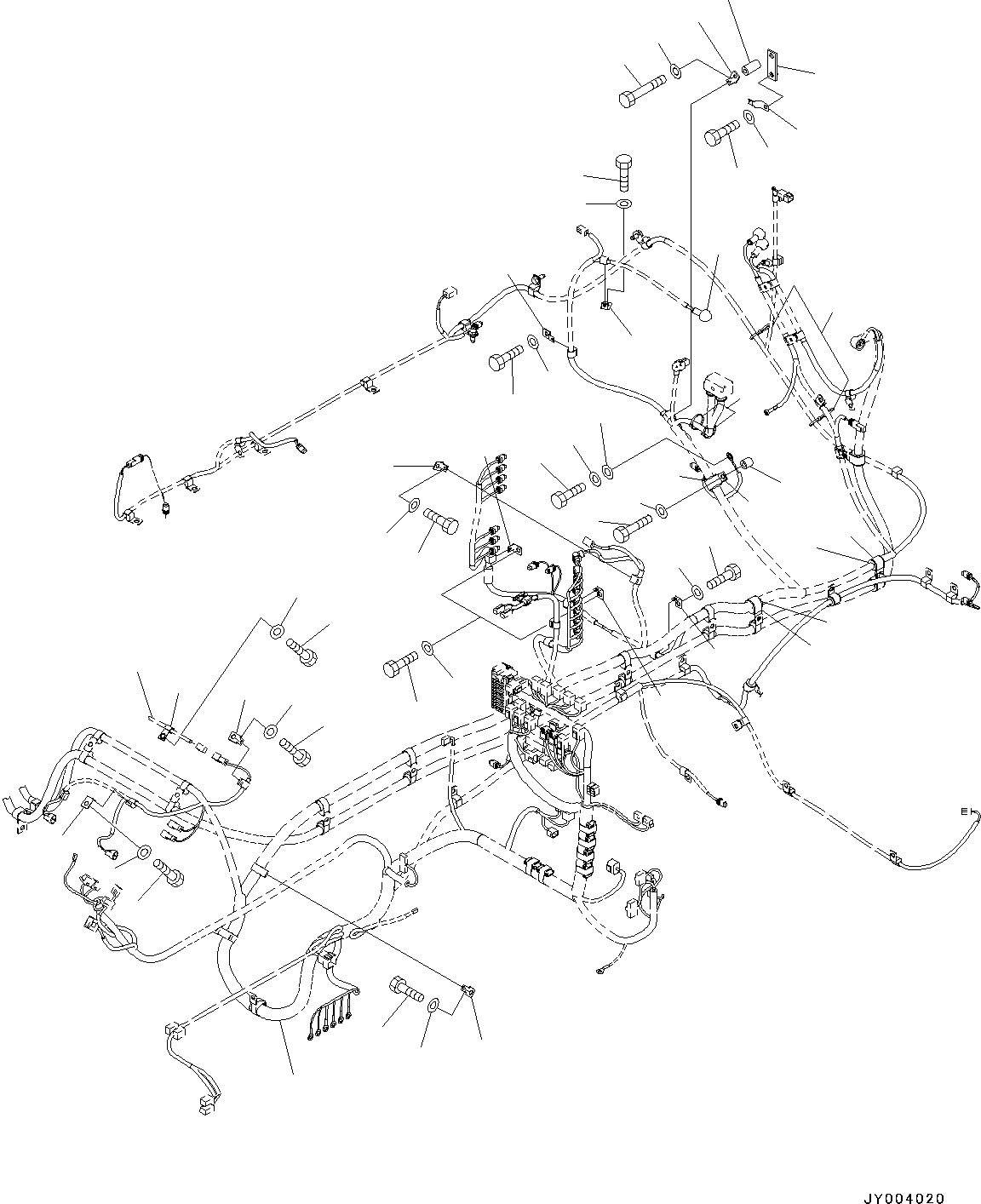 Excavators Komatsu / PC300-8 S/N C50001-UP(0000242B) / Electric Wiring Main Harness (2/3) (#C50001-)(E003003 : E0200-001003)