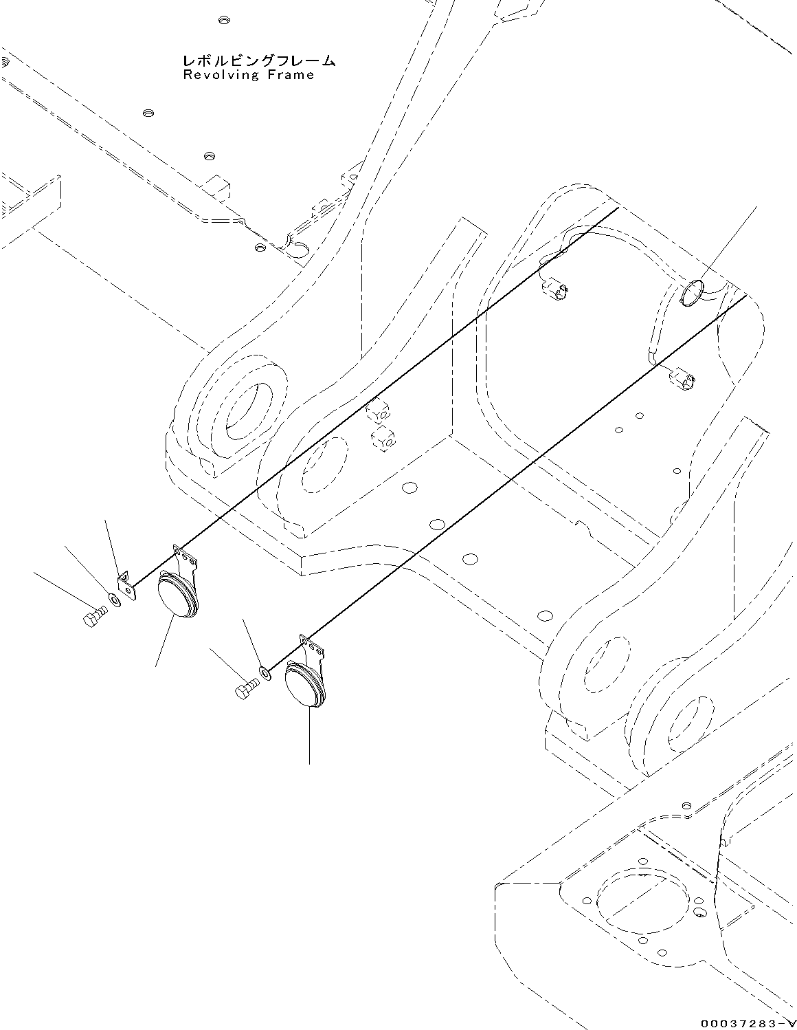 Excavators Komatsu / PC300-8 S/N C50001-UP(0000242B) / Horn (#C50001-)(E004001 : E0410-001001)