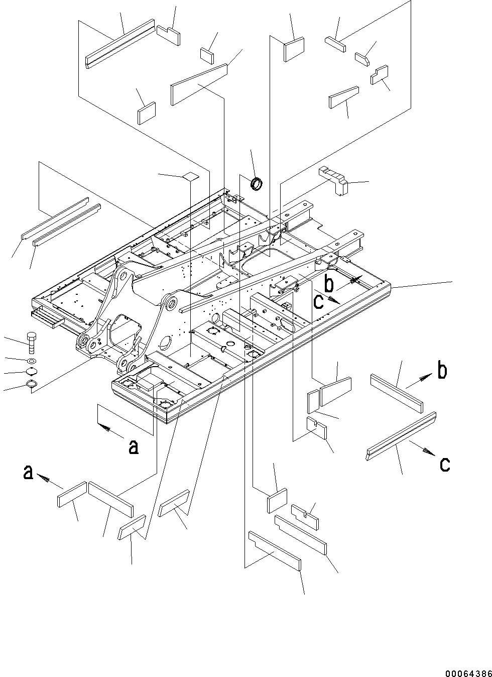 Excavators Komatsu / PC300-8 S/N C50001-UP(0000242B) / Revolving Frame (#C50001-)(J001001 : J1110-001001)