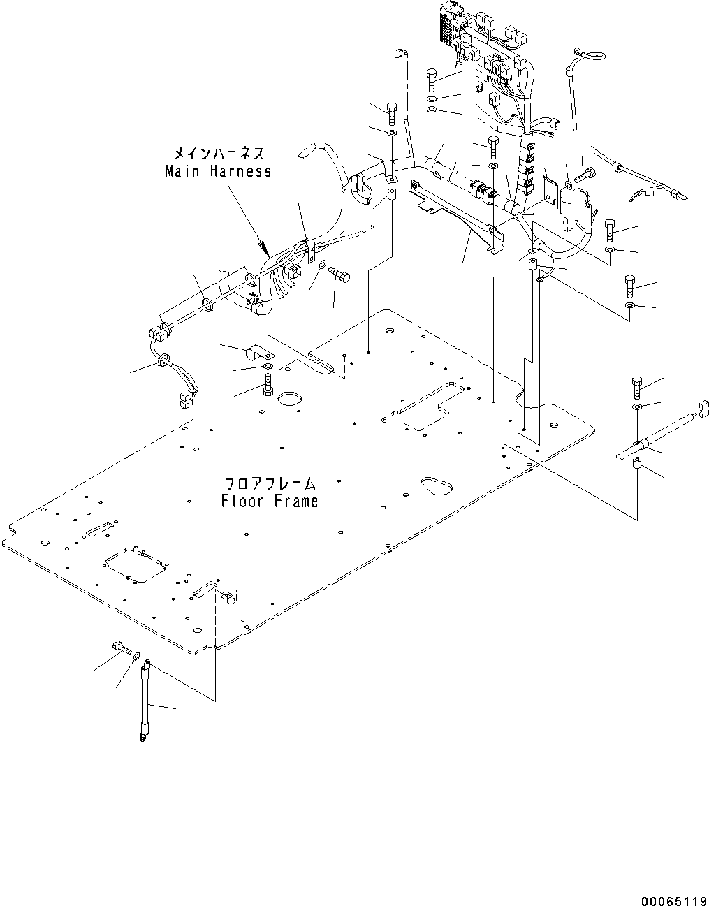 Excavators Komatsu / PC300-8 S/N C50001-UP(0000242B) / Cab, With AM-FM Radio For Asia Floor, Harness Clamp And Earth (#C50001-)(K007032 : K1110-004032)