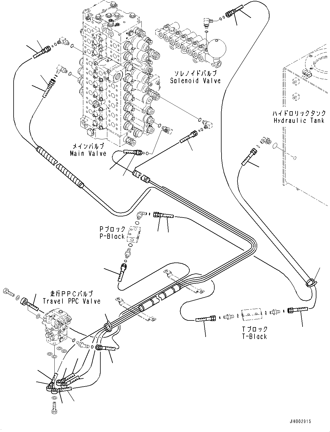 Excavators Komatsu / PC300-8 S/N C50001-UP(0000242B) / Cab, With AM-FM Radio For Asia Floor, P.P.C. Piping For Travel Valve (#C50001-)(K007049 : K1110-004049)
