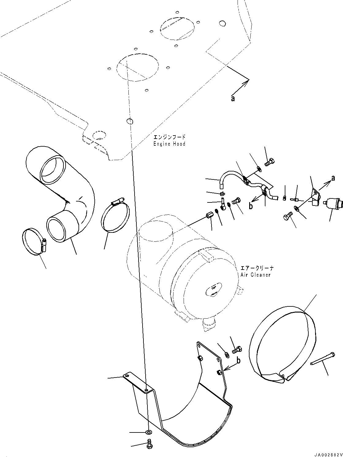 Komatsu parts book diagram for D65PX-16 S/N 80001-UP: ґ ? ? ёШ ?Е, Ћж•T‚Ї(#80001-)