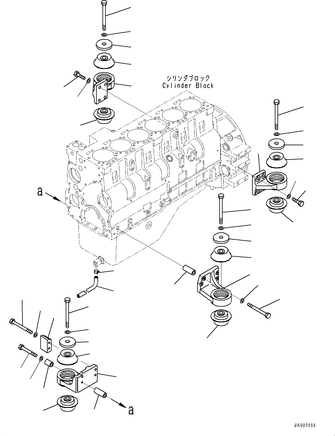 Komatsu parts book diagram for D65PX-16 S/N 80001-UP: ґЭјЮЭ Ћж•T‚Ї, (#80001-)