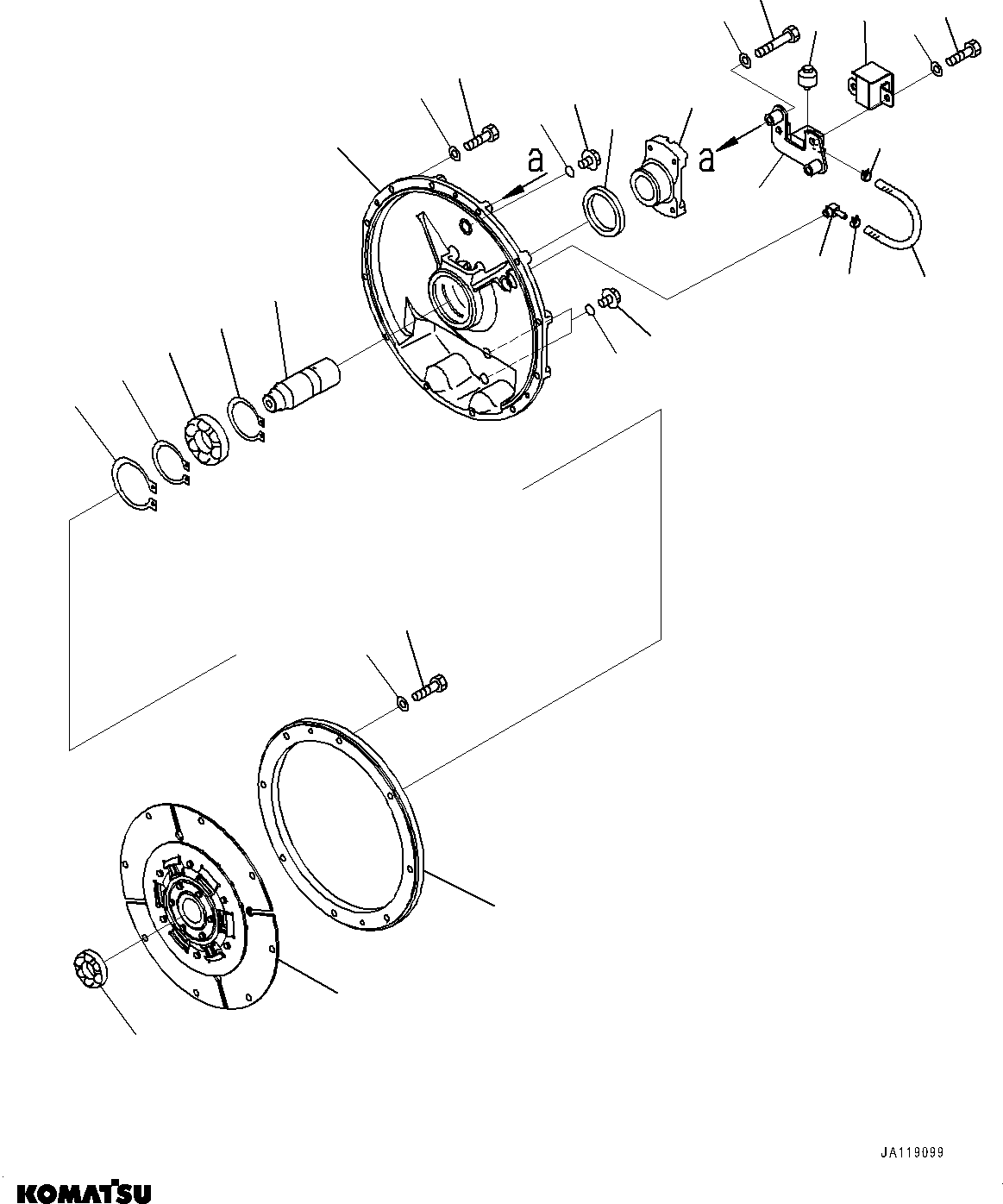 Komatsu parts book diagram for D65PX-16 S/N 80001-UP: АЮЭКЯ, (#84720-)