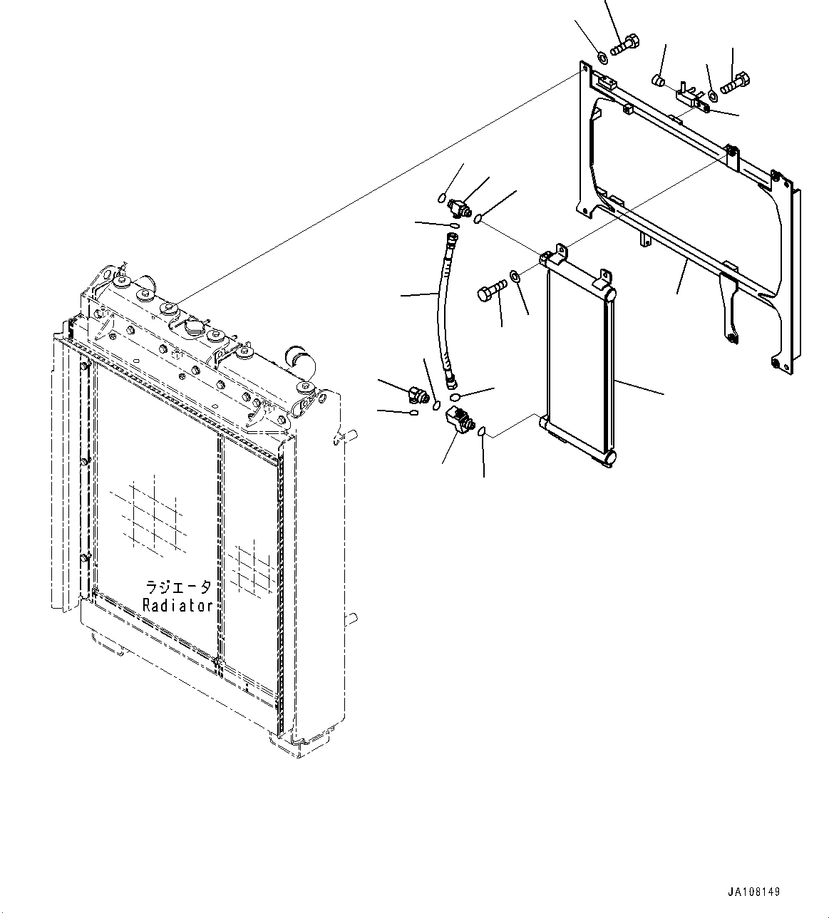 Komatsu parts book diagram for D65PX-16 S/N 80001-UP: ЧјЮґ ?А, МЪ ?С(#83588-)
