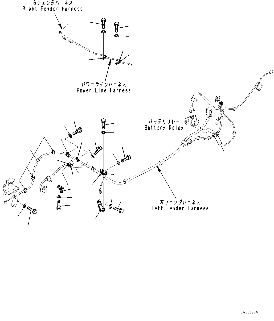 Komatsu parts book diagram for D65PX-16 S/N 80001-UP: ґЪёДШЇё ЬІФШЭёЮК ?ИЅ, МЮЧ№ЇД (ЋY”PЋD—L —P)(#80001-83587)
