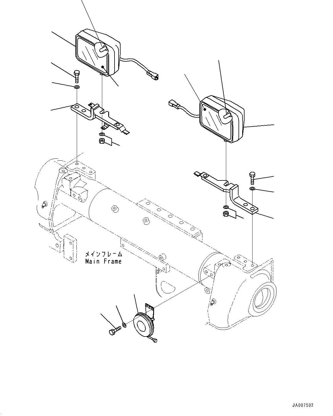 Komatsu parts book diagram for D65PX-16 S/N 80001-UP: ‘O•ыЌм‹Ж“”, (#80001-)