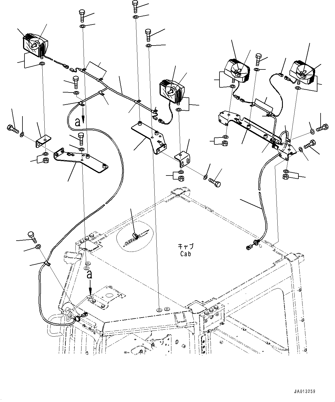 Komatsu parts book diagram for D65PX-16 S/N 80001-UP: ‘O•ыЌм‹Ж“”ҐЊг•ыЌм‹Ж“”, (#80001-)