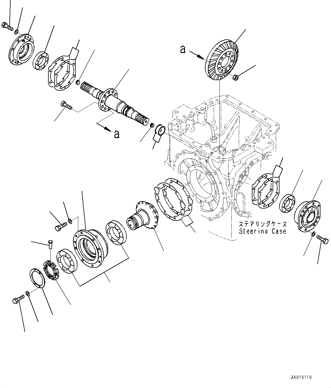 Komatsu parts book diagram for D65PX-16 S/N 80001-UP: КЯЬ ? ДЪІЭ, НЮНЮЩ  ?ЮФ ?Ґј ?МД(#80001-)