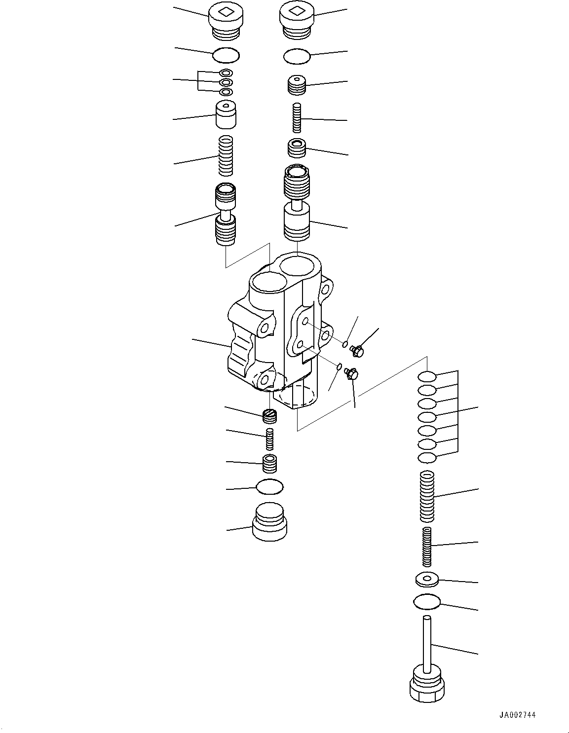Komatsu parts book diagram for D65PX-16 S/N 80001-UP: КЯЬ ? ДЪІЭ, ШШ ?М КЮЩМЮ(#80001-)