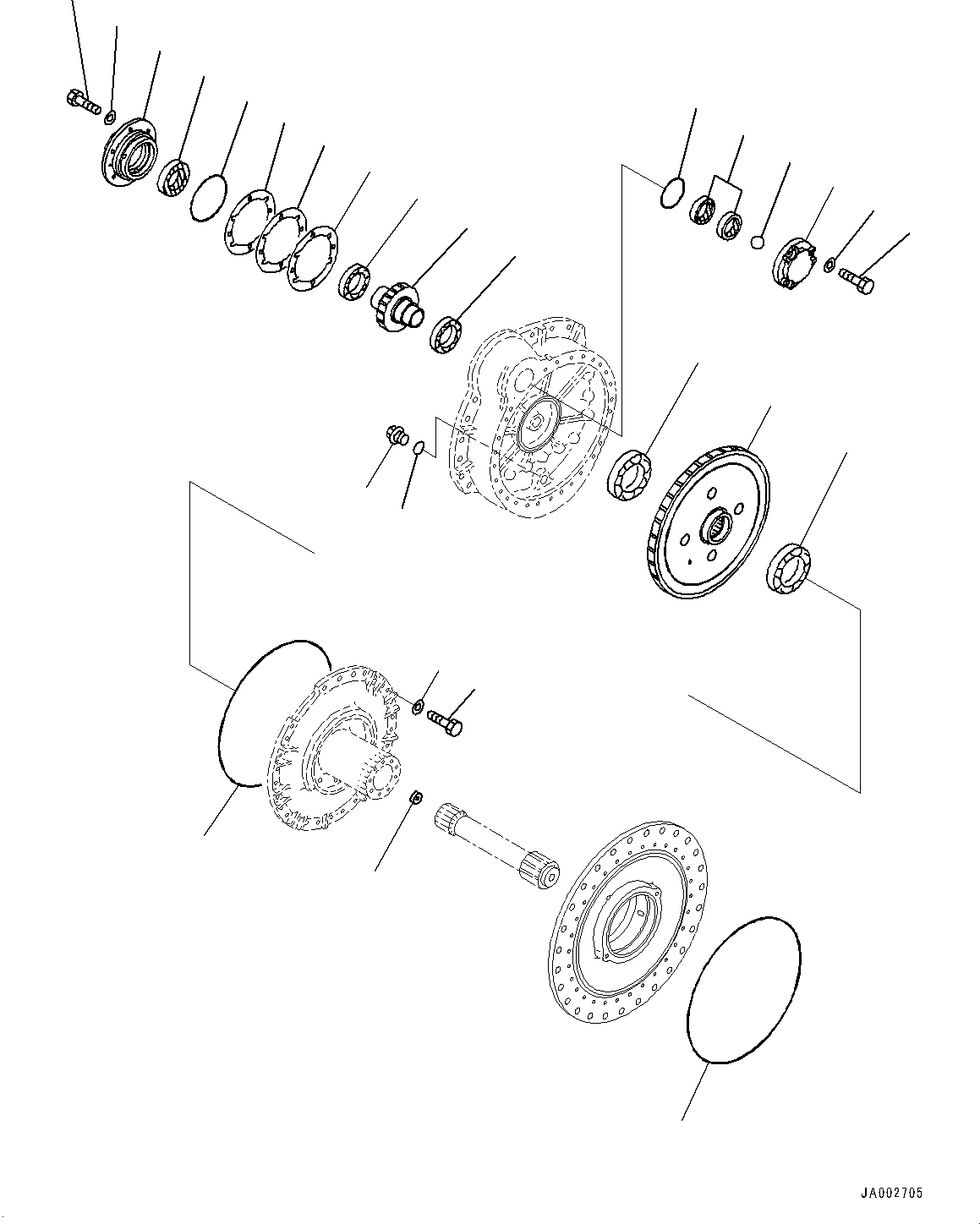 Komatsu parts book diagram for D65PX-16 S/N 80001-UP: М ?ІЕЩ ДЮЧІМЮ, ЛЯЖ ?ЭҐ ?ЮФ ?, Ќ ?(#80001-)
