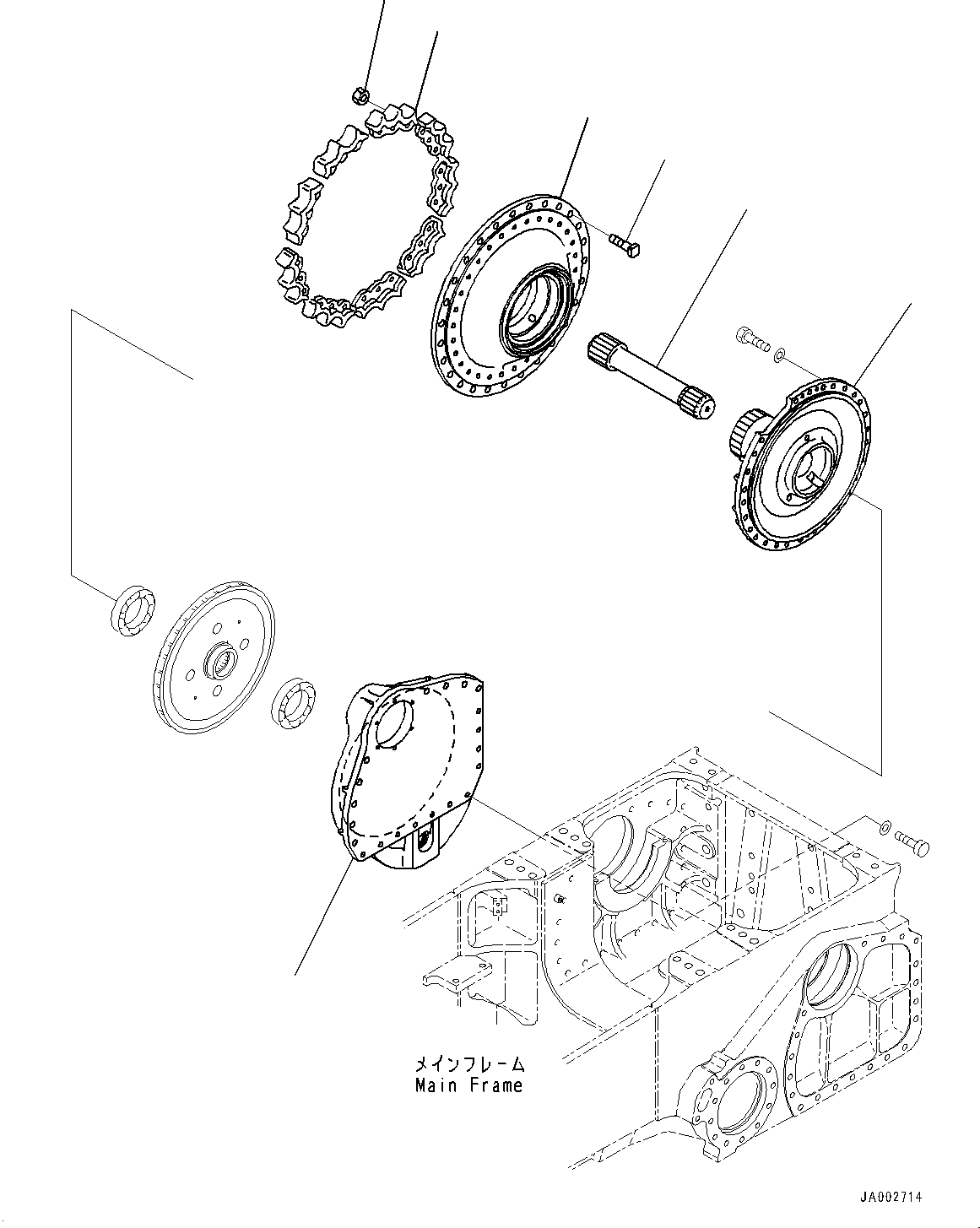 Komatsu parts book diagram for D65PX-16 S/N 80001-UP: М ?ІЕЩ ДЮЧІМЮ, ЅМЯЫ№ЇД КМЮ ‰E (PLUS АІМЯ ДЧЇё ј ? ?)(#80001-)