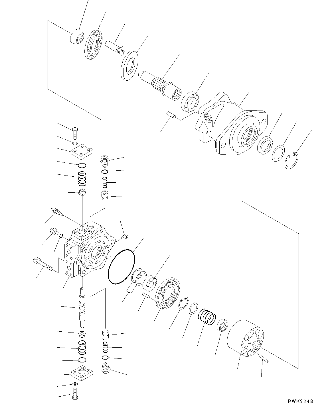 Komatsu parts book diagram for D65PX-16 S/N 80001-UP: –ы€іОЯЭМЯҐУ ?А, HSS У ?А (1/2)(#80001-)