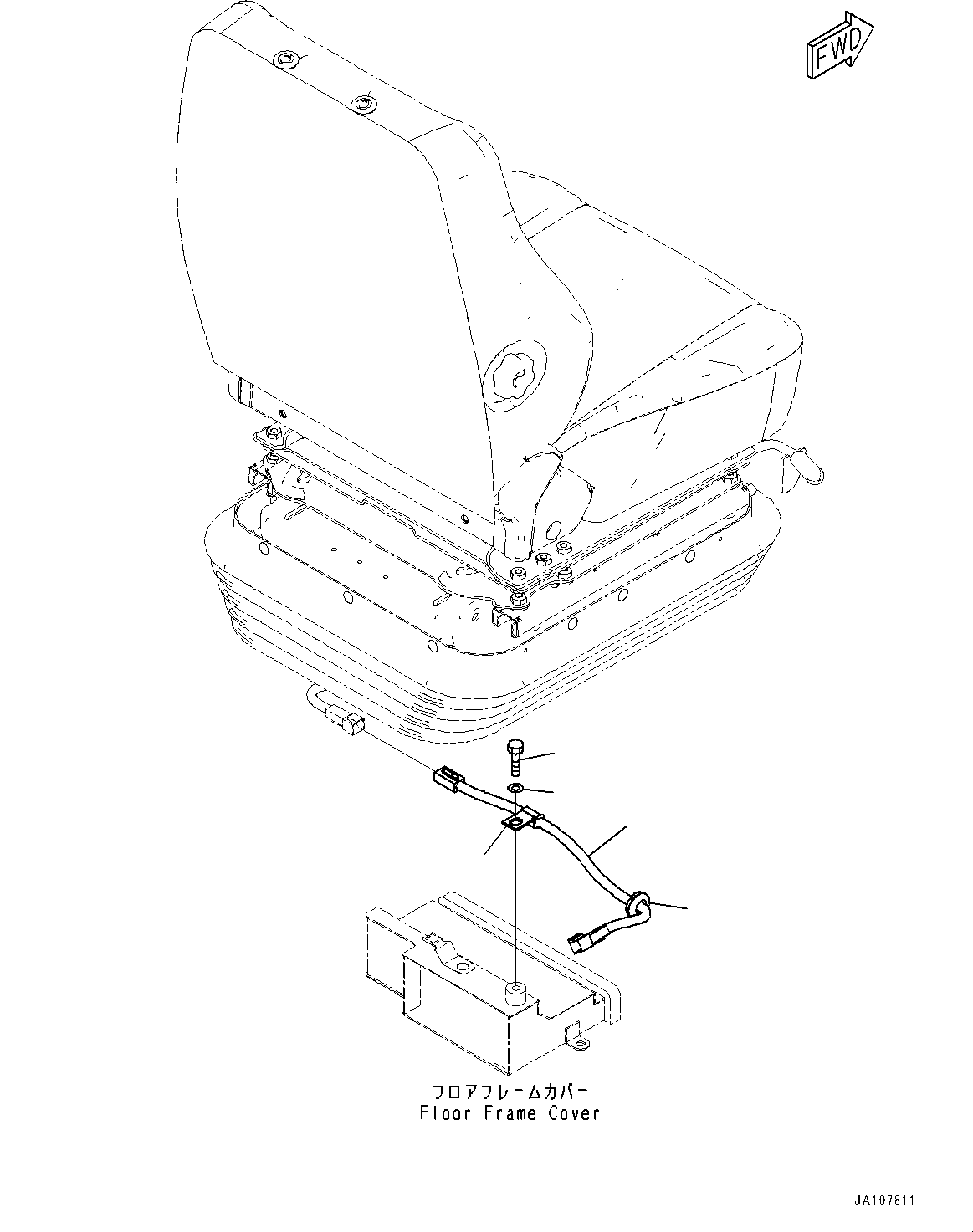 Komatsu parts book diagram for D65PX-16 S/N 80001-UP: ?НЯЪ ?А ј ?Д, ЬІФШЭёЮК ?ИЅ (ґ ? ?  ?ЅНЯЭј ?Э АІМЯ, CVGS)(#80001-)