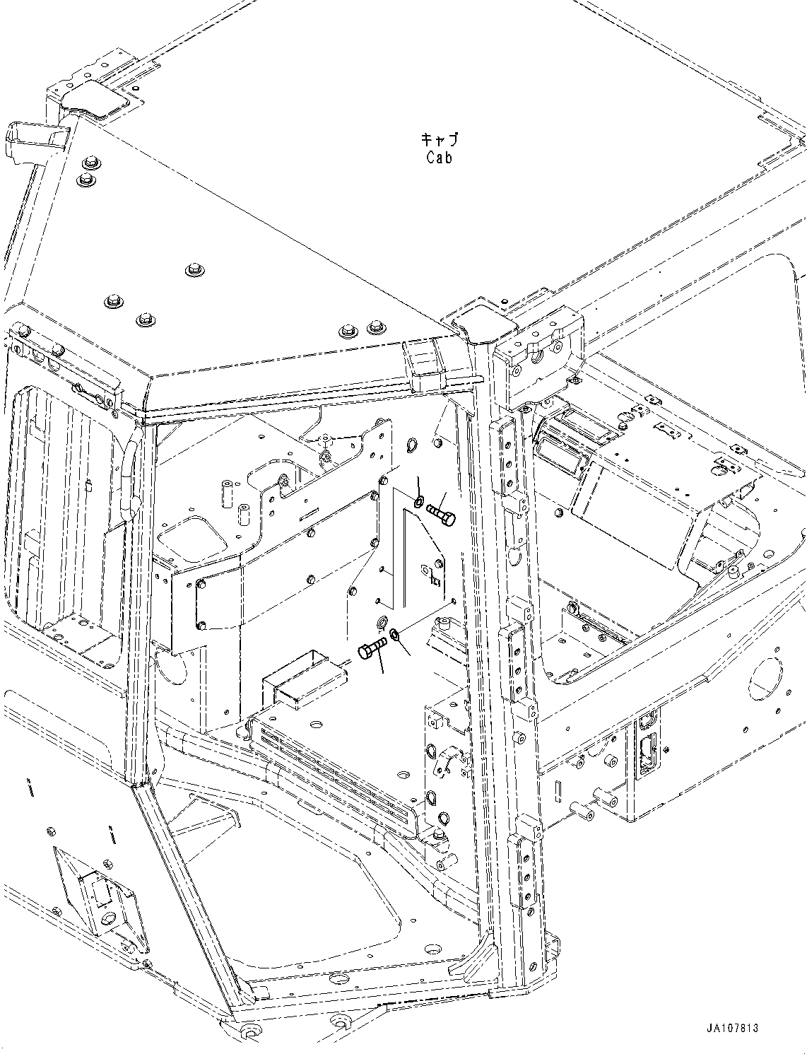 Komatsu parts book diagram for D65PX-16 S/N 80001-UP: ?НЯЪ ?А ј ?Д, МЯЧёЮ ОЮЩД (ґ ? ?  ?ЅНЯЭј ?Э АІМЯ, CVGS)(#80001-)