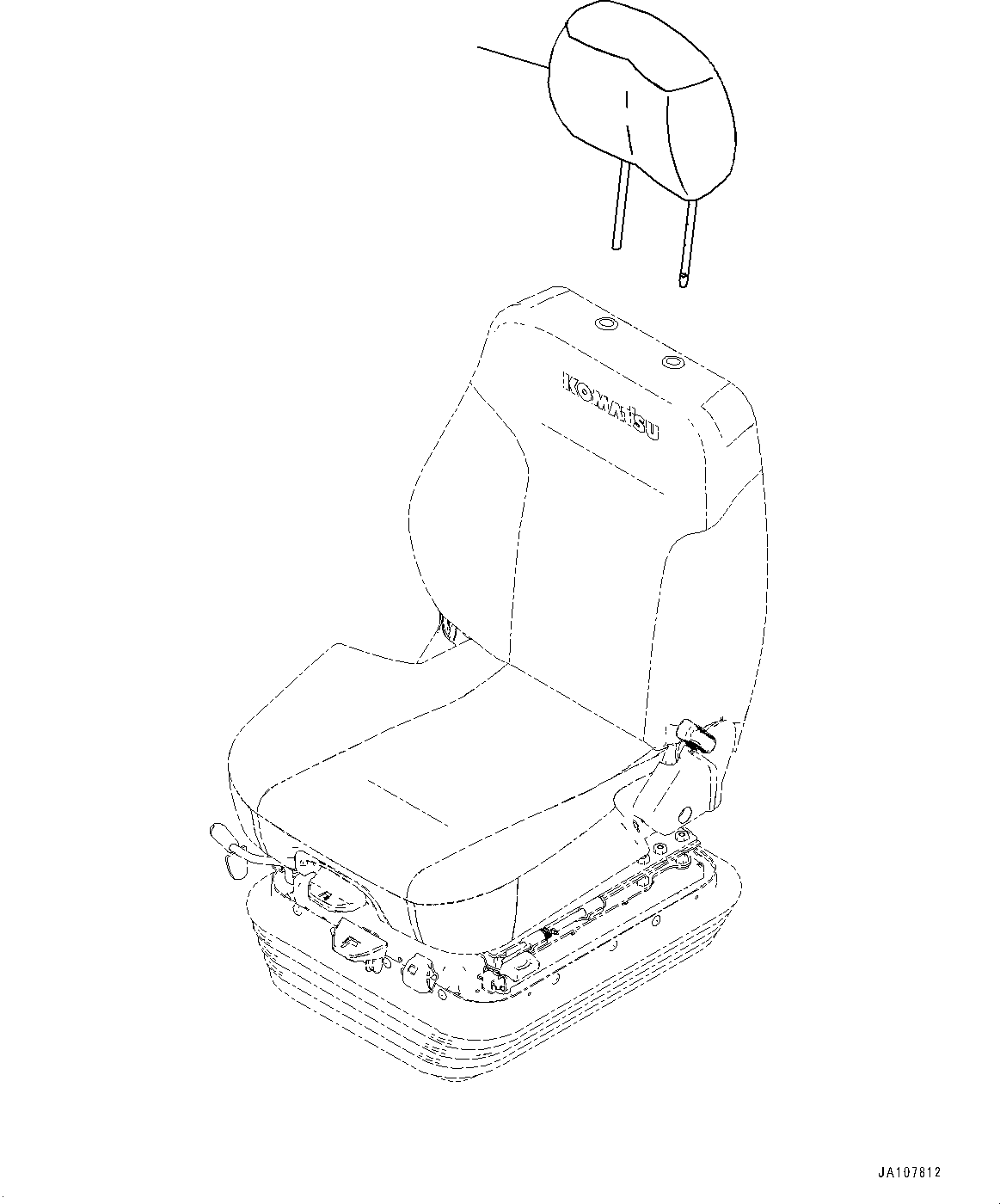 Komatsu parts book diagram for D65PX-16 S/N 80001-UP: ?НЯЪ ?А ј ?Д, НЇДЮЪЅД (•Zђ ?, CVGS)(#80001-)