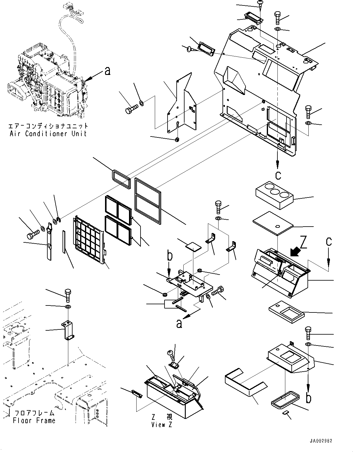 Komatsu parts book diagram for D65PX-16 S/N 80001-UP: ROPS  ? ?МЮ, ґ ?єЭ АЮёД, Њг‘ ?(#80001-)