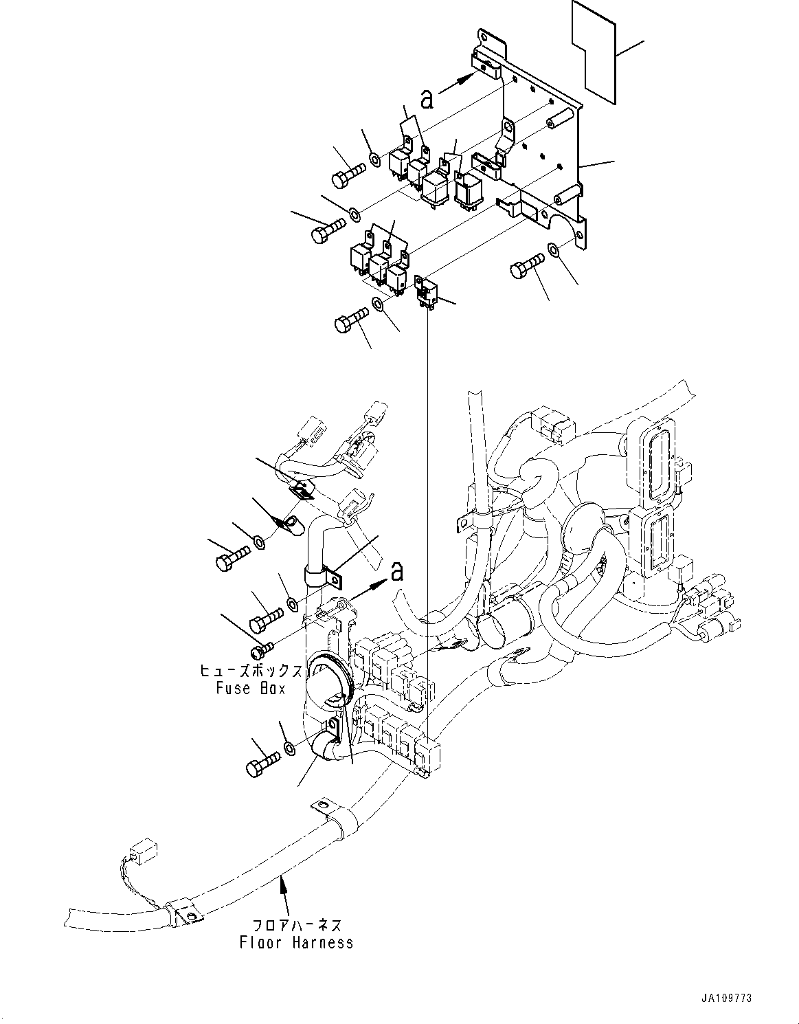 Komatsu parts book diagram for D65PX-16 S/N 80001-UP: ROPS  ? ?МЮ, МЫ ? ЬІФШЭёЮК ?ИЅ ЉЦ?A•”•I(#83113-)