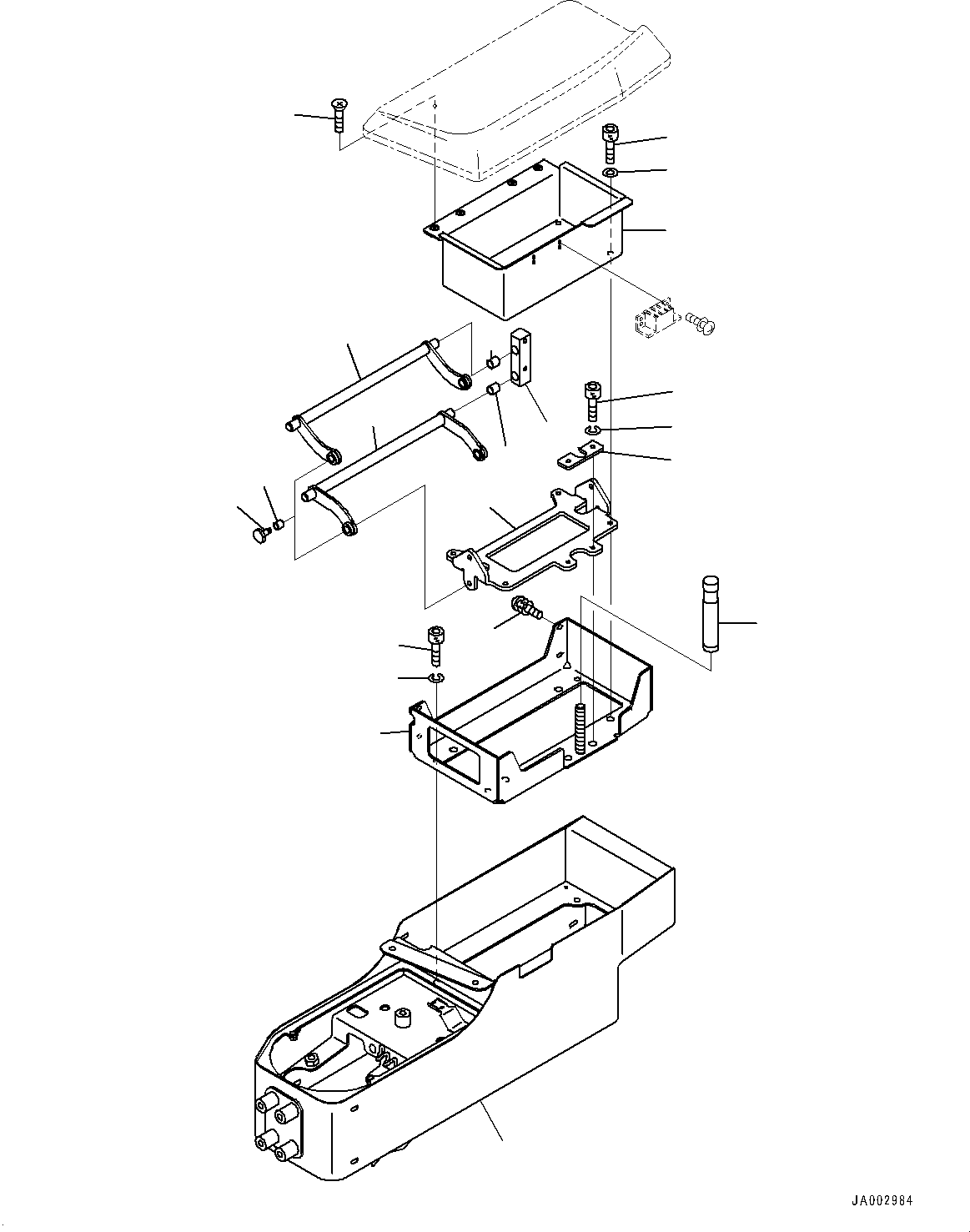 Komatsu parts book diagram for D65PX-16 S/N 80001-UP: ROPS  ? ?ЙЛЯ, єЭї ?Щ ОЮЇёЅ(#80001-80849)