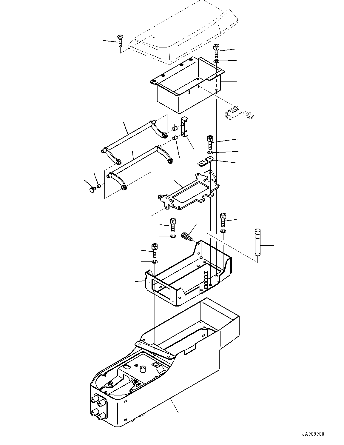 Komatsu parts book diagram for D65PX-16 S/N 80001-UP: ROPS  ? ?ЙЛЯ, єЭї ?Щ ОЮЇёЅ(#80850-)