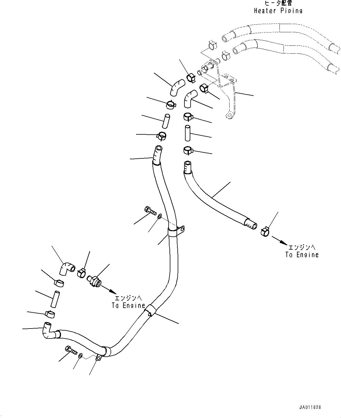 Komatsu parts book diagram for D65PX-16 S/N 80001-UP: ґ ?єЭ ХЖЇД, Л ?А ХЖЇД Ћж•T‚Ї(#80001-80949)