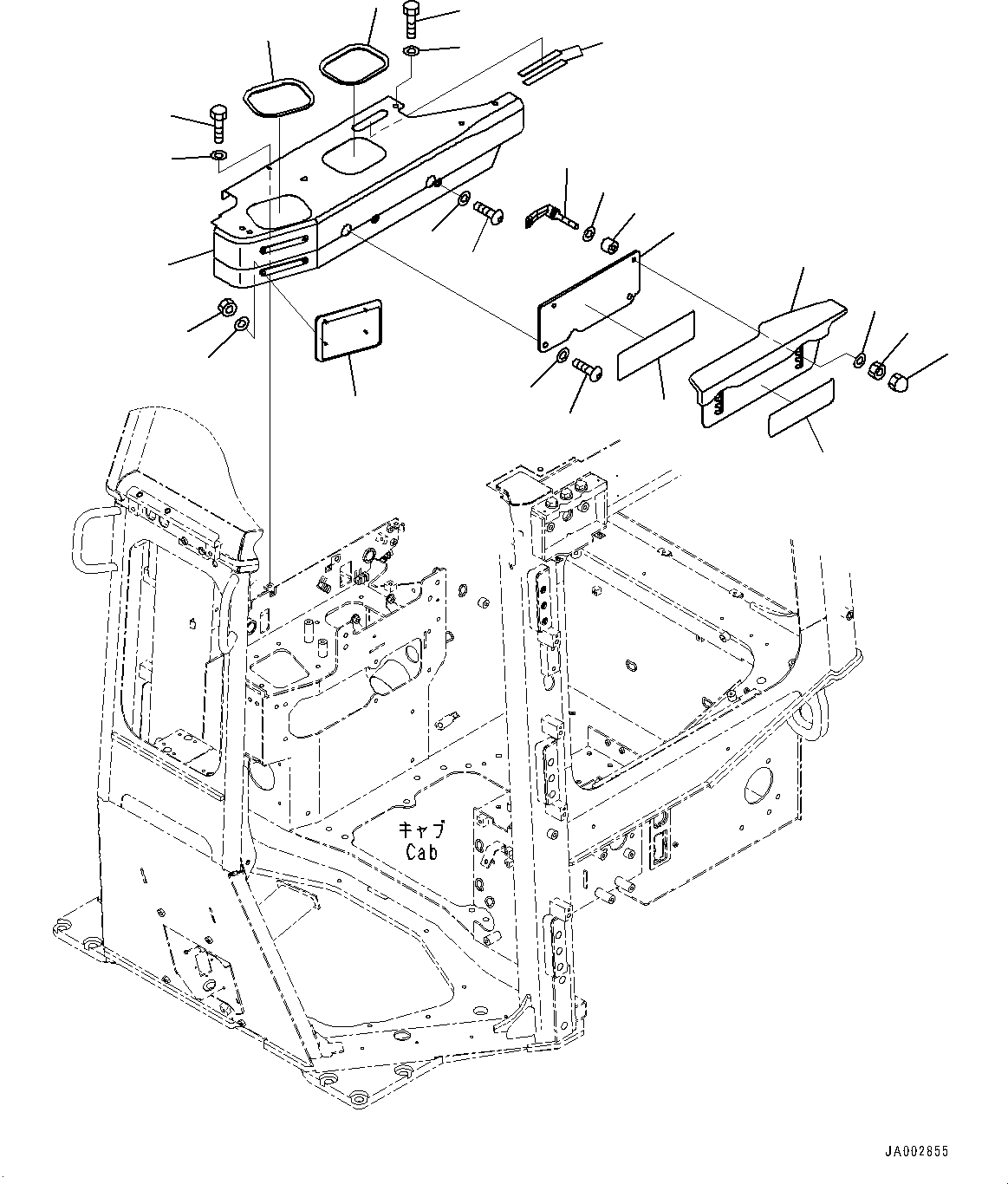Komatsu parts book diagram for D65PX-16 S/N 80001-UP: ДЮ ? ?Ю єЭДЫ ?Щ,  ? ?СЪЅД (Њг•ы 1  ?АЇБТЭД •T)(#80001-)