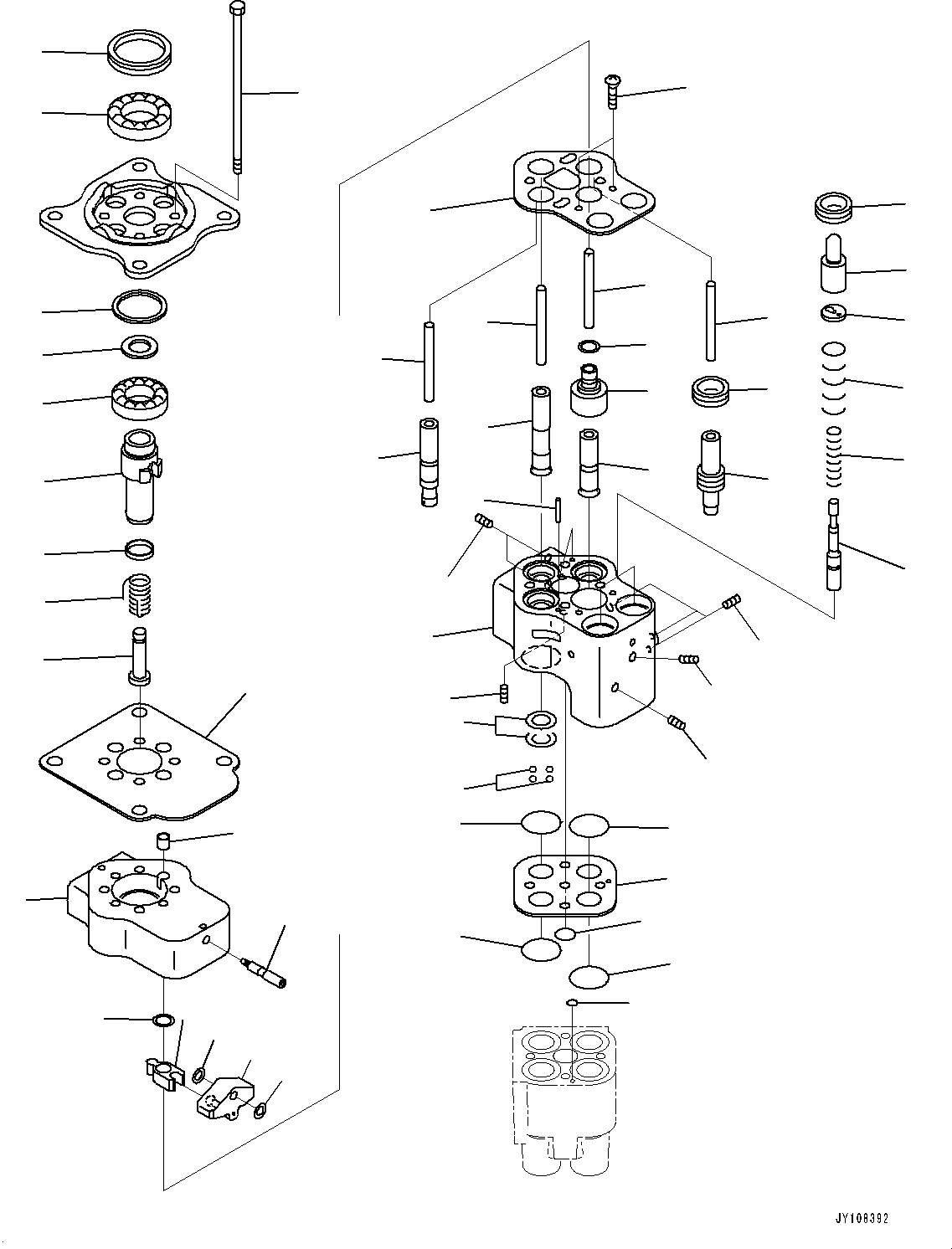 Komatsu parts book diagram for D65PX-16 S/N 80001-UP: ДЮ ? ?Ю єЭДЫ ?Щ, КЯЇД—P PPC КЮЩМЮ (2/2)(#80001-)