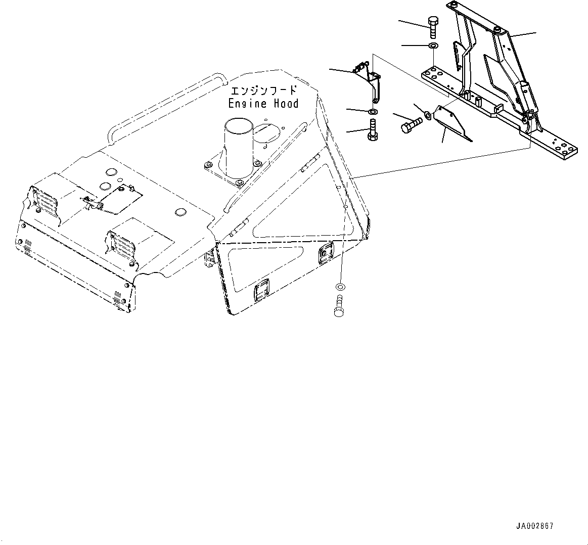 Komatsu parts book diagram for D65PX-16 S/N 80001-UP: МЫЭД  ?Ю ?ДЮ ёЮЩ ?МЯ, М ?ДЮ  ?ОЯ ?Д, Њг•ы(#80001-)