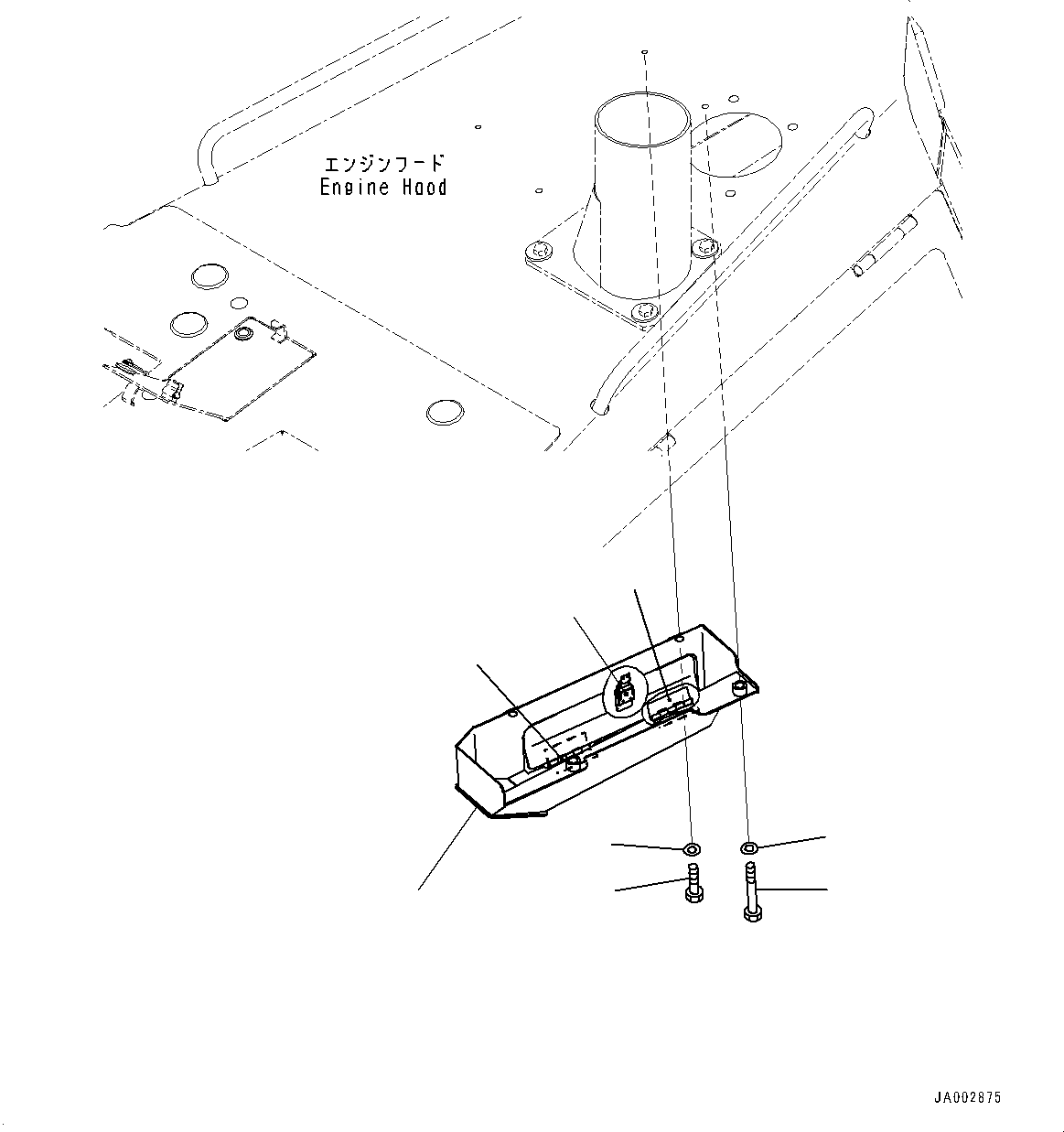 Komatsu parts book diagram for D65PX-16 S/N 80001-UP: МЫЭД  ?Ю ?ДЮ ёЮЩ ?МЯ, В ?Щ ОЮЇёЅ(#80001-)