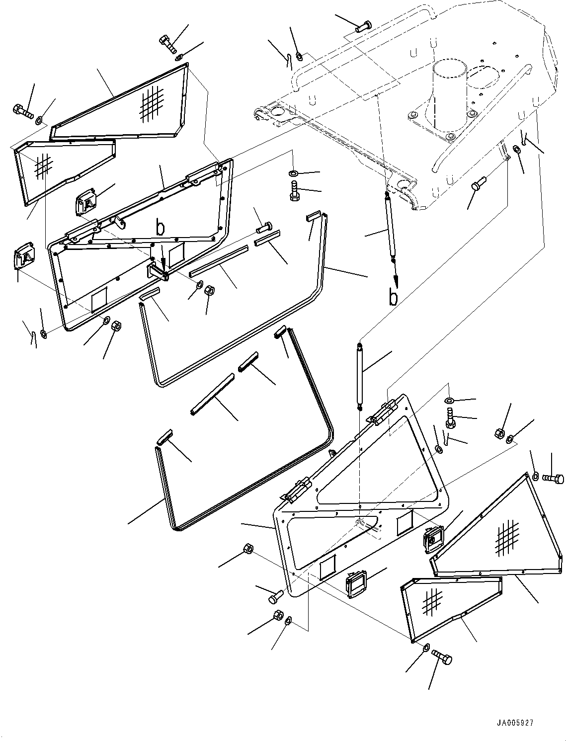 Komatsu parts book diagram for D65PX-16 S/N 80001-UP: МЫЭД  ?Ю ?ДЮ ёЮЩ ?МЯ, М ?ДЮ  ?ІДЮ  ?КЮ ? (ЋY”PЋD—L —P)(#80001-)