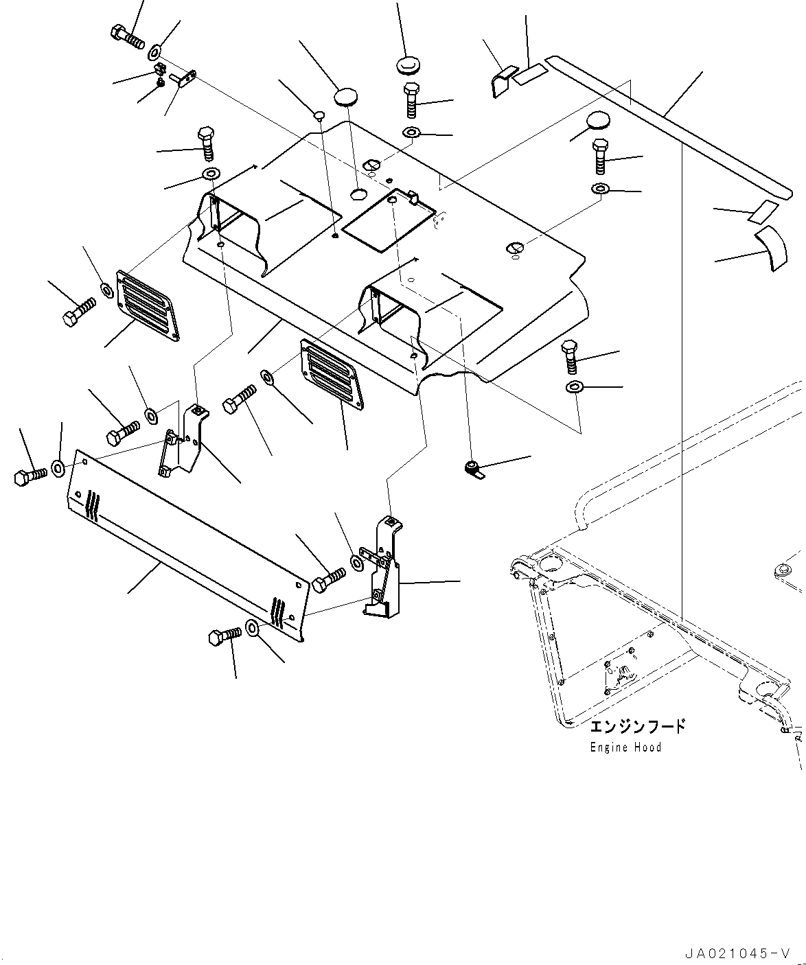 Komatsu parts book diagram for D65PX-16 S/N 80001-UP: МЫЭД  ?Ю ?ДЮ ёЮЩ ?МЯ, ЧјЮґ ?А  ?КЮ ? (ЋY”PЋD—L —P)(#81619-)