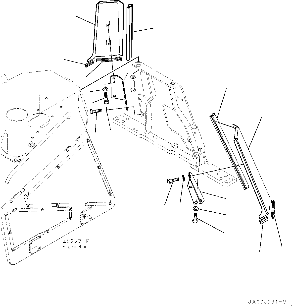 Komatsu parts book diagram for D65PX-16 S/N 80001-UP: МЫЭД  ?Ю ?ДЮ ёЮЩ ?МЯ, М ?ДЮ  ?ОЯ ?Д Њг•ы  ?ІДЮ  ?КЮ ? (ЋY”PЋD—L —P)(#80001-)