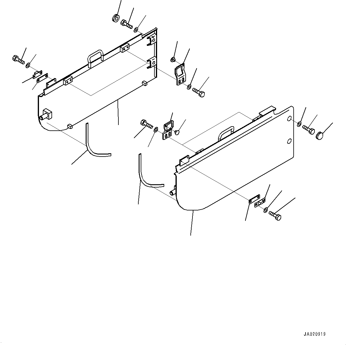 Komatsu parts book diagram for D65PX-16 S/N 80001-UP: ґЭјЮЭ  ?ІДЮ  ?КЮ ?, (#80001-)