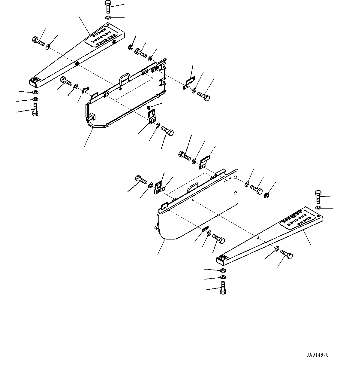 Komatsu parts book diagram for D65PX-16 S/N 80001-UP: ґЭјЮЭ  ?ІДЮ  ?КЮ ?, (ЋY”PЋD—L —P)(#80001-)