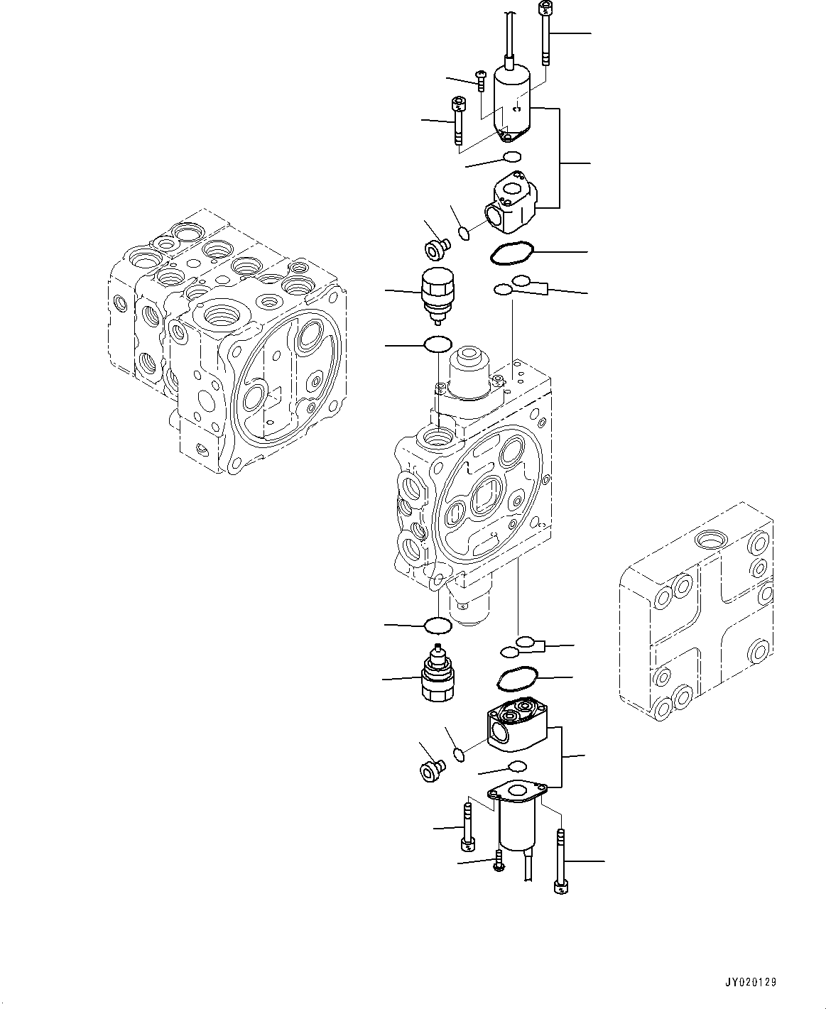 Komatsu parts book diagram for D65PX-16 S/N 80001-UP: МЄЭАЮ ёЮЩ ?МЯ, єЭДЫ ?Щ КЮЩМЮ, 3 КЮЩМЮ (9/10)(#80001-)