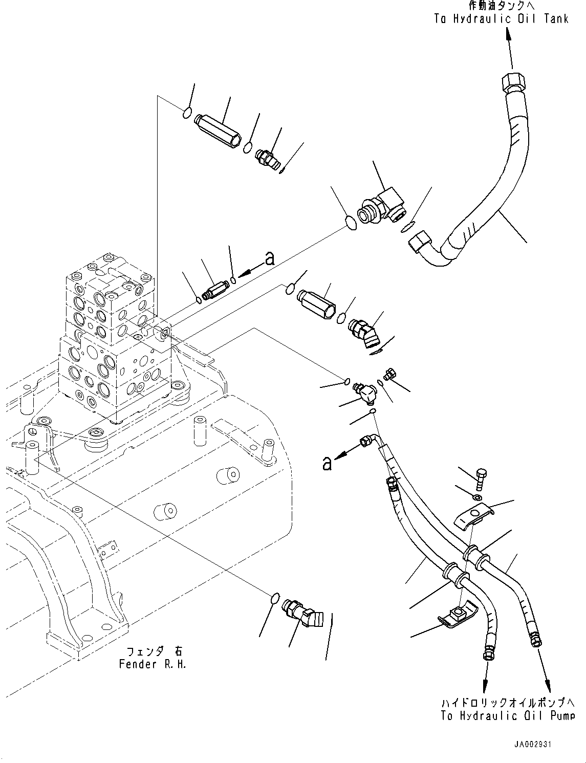 Komatsu parts book diagram for D65PX-16 S/N 80001-UP: МЄЭАЮ ёЮЩ ?МЯ, –ы€і”ZЉЗ(#80001-)