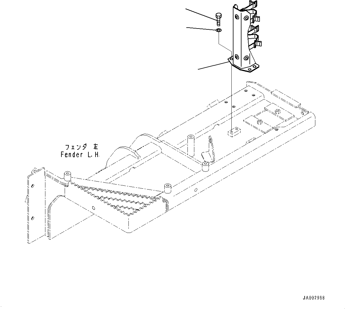 Komatsu parts book diagram for D65PX-16 S/N 80001-UP: МЄЭАЮ ёЮЩ ?МЯ, ёЮШ ?Ѕ ОЯЭМЯ ОЩАЮ(#80001-)