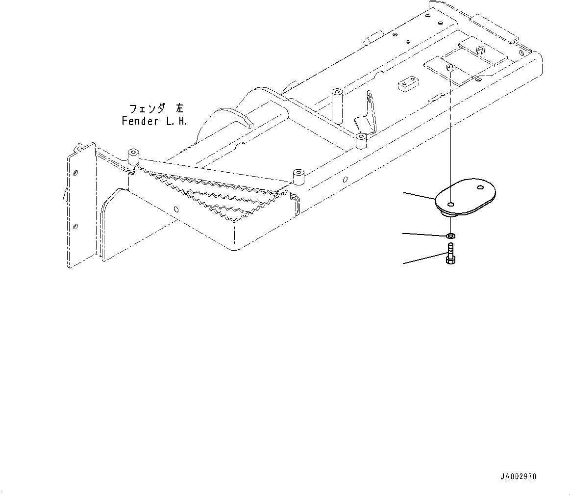 Komatsu parts book diagram for D65PX-16 S/N 80001-UP: МЄЭАЮ ёЮЩ ?МЯ,  ?ЭАЮ  ?КЮ ?(#80001-)
