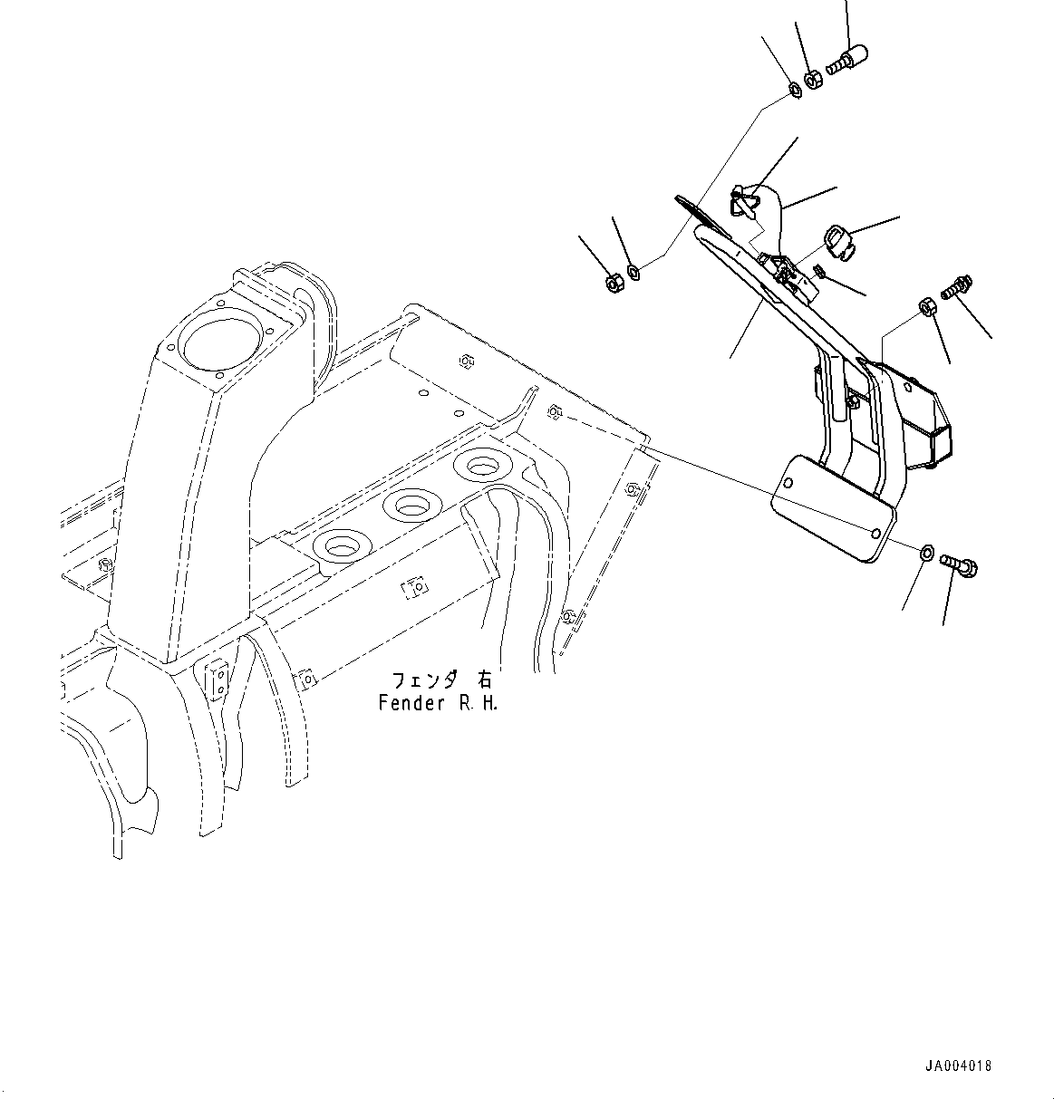 Komatsu parts book diagram for D65PX-16 S/N 80001-UP: ј ?НЮЩ ОЩАЮ, (#80001-)