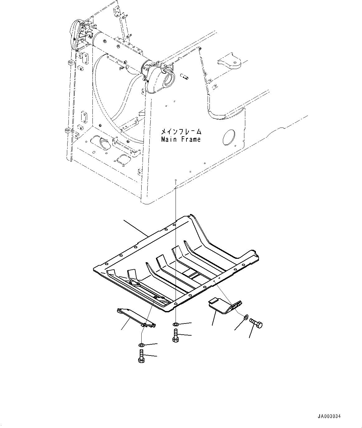 Komatsu parts book diagram for D65PX-16 S/N 80001-UP: ?ЭАЮ  ?Ю ?ДЮ, (‹ ?‰ ?Њ^)(#80001-)