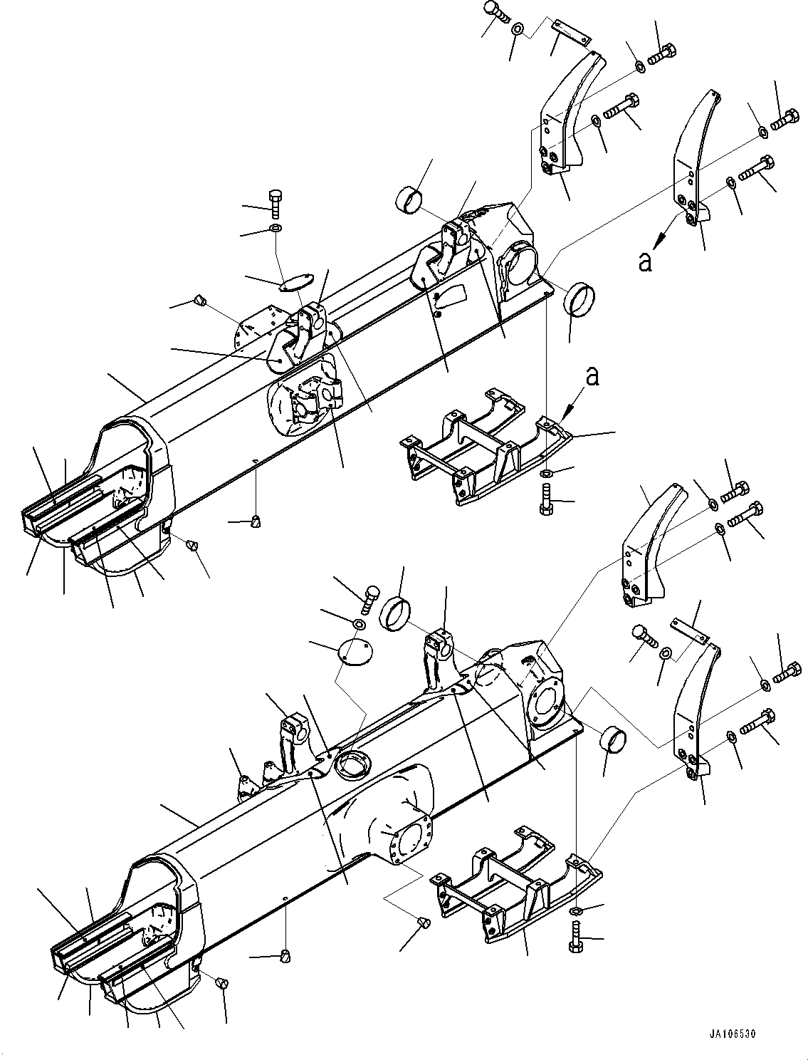 Komatsu parts book diagram for D65PX-16 S/N 80001-UP: ДЧЇё МЪ ?С, (ЋY”PЋD—L —P)(#83324-)
