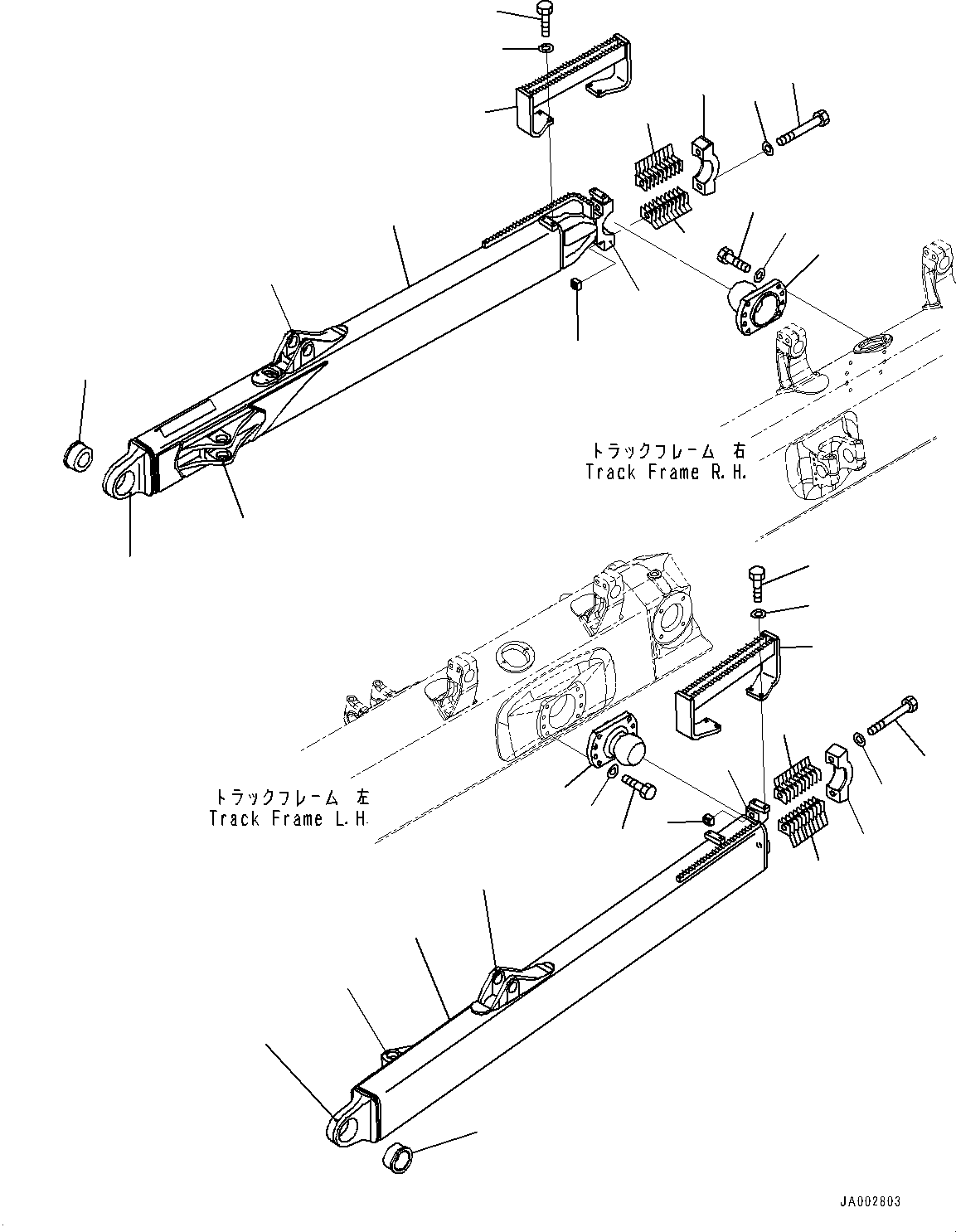 Komatsu parts book diagram for D65PX-16 S/N 80001-UP: ДЮ ? ?Ю МЪ ?С, (#80001-)