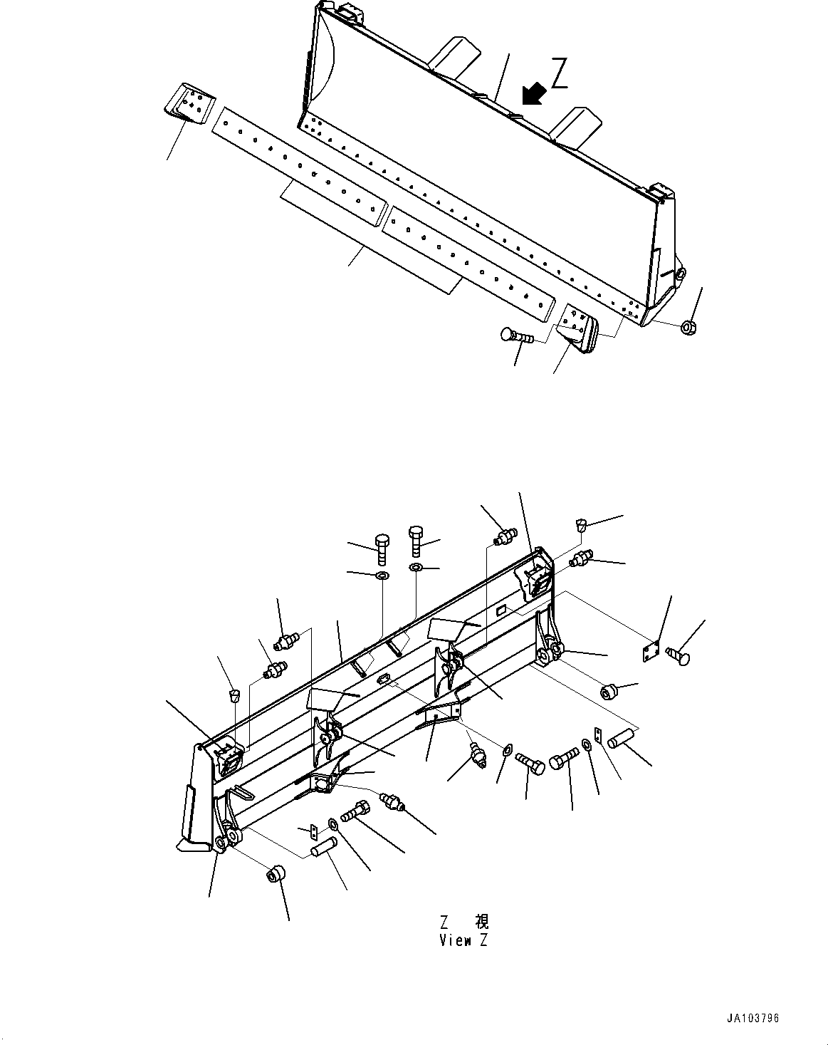 Komatsu parts book diagram for D65PX-16 S/N 80001-UP: ДЮ ? ?Ю МЮЪ ?ДЮ, (ЅДЪ ?Д БЩД ДЮ ? ?Ю ‚Ь‚Ѕ‚Н КЯЬ ?  ?ЭёЮЩ КЯЬ ? БЩД ЛЯЇБ ДЮ ? ?Ю •T)(#80001-)