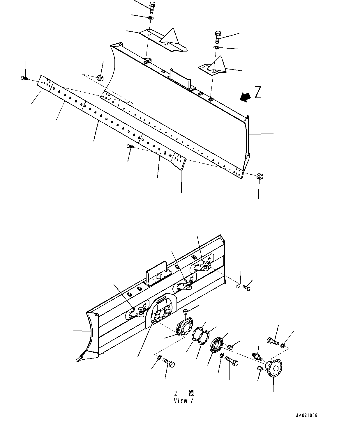 Komatsu parts book diagram for D65PX-16 S/N 80001-UP: ДЮ ? ?Ю МЮЪ ?ДЮ, (КЯЬ ?  ?ЭёЮЩ КЯЬ ? БЩД ДЮ ? ?Ю, ІЭ ?ІДЮ МЪ ?С •T)(#81360-)