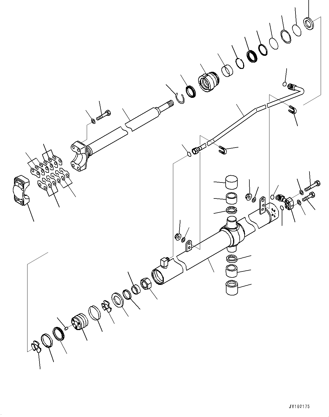 Komatsu parts book diagram for D65PX-16 S/N 80001-UP: ДЮ ? ?Ю МЮЪ ?ДЮ ШМД јШЭАЮ, МЮЪ ?ДЮ ШМД јШЭАЮ ‰E Ќ\ђ ?•”•I(#82865-83318)