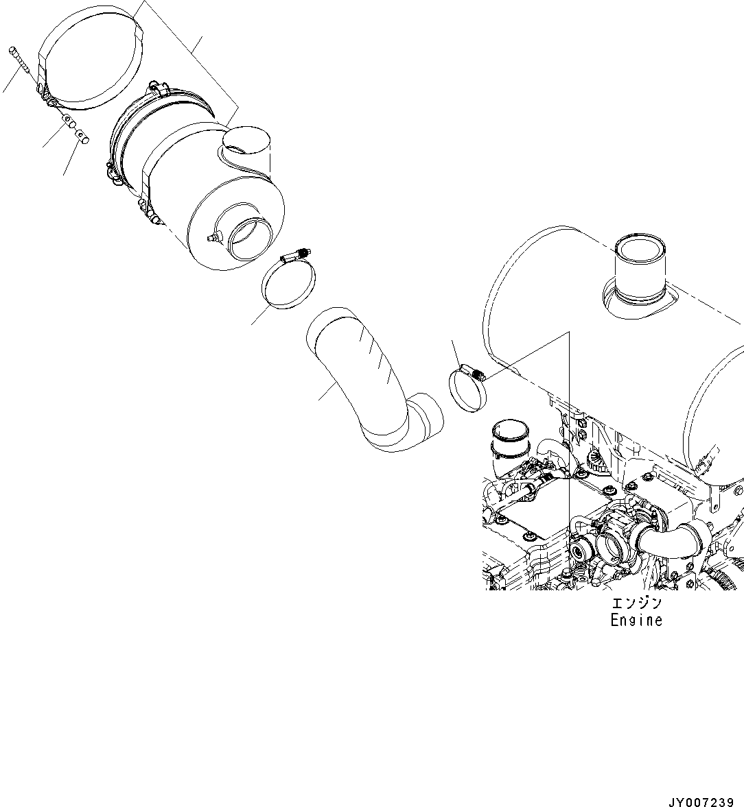 Wheel Loaders Komatsu / WA200-6 S/N C10001-UP(0000250B) / Engine Harness Related Parts (#C10001-)(B002005 : B0110-001005)
