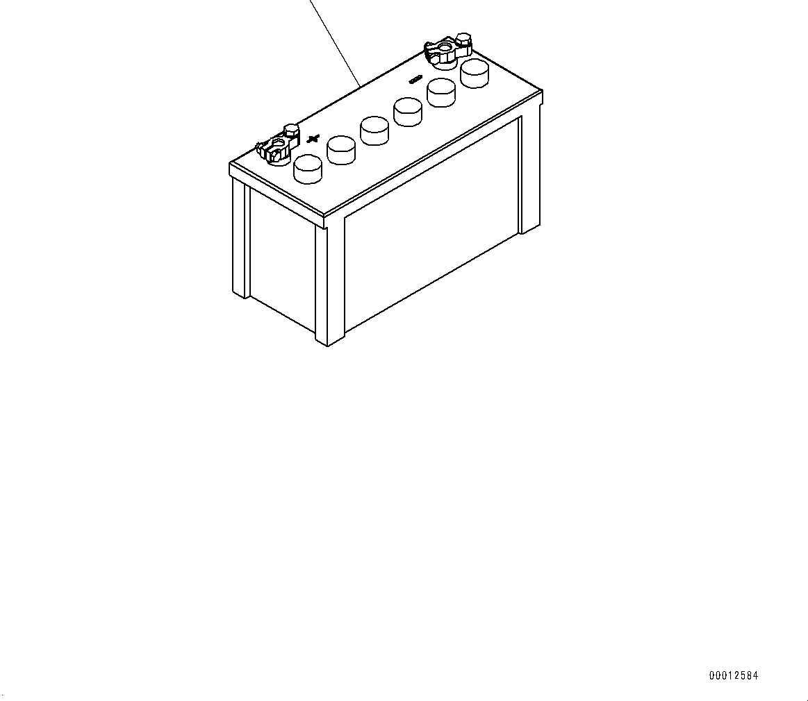 Wheel Loaders Komatsu / WA200-6 S/N C10001-UP(0000250B) / Battery (#C10001-)(E001001 : E0110-001001)