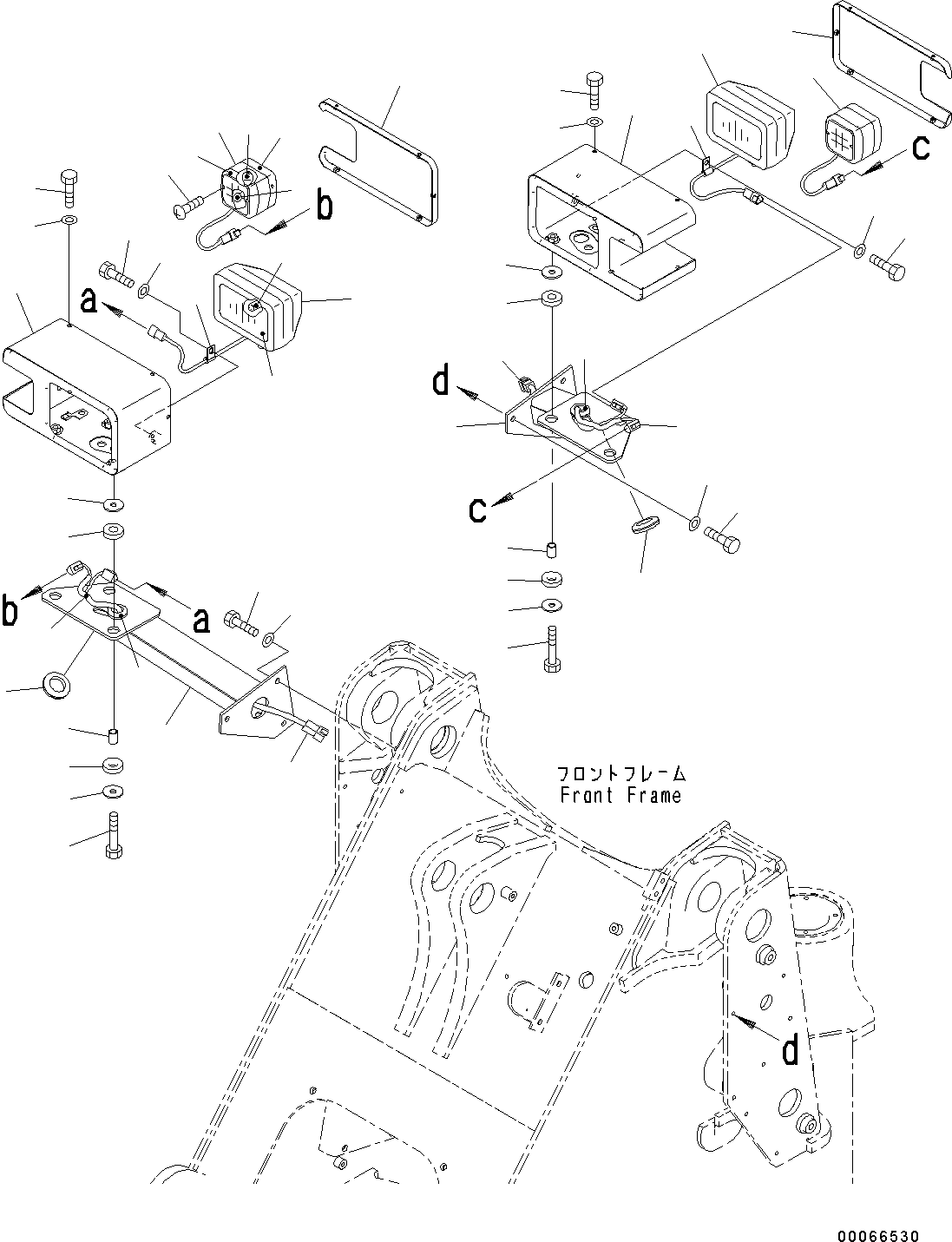 Wheel Loaders Komatsu / WA200-6 S/N C10001-UP(0000250B) / Front Light (#C10001-)(E005001 : E0300-001001)