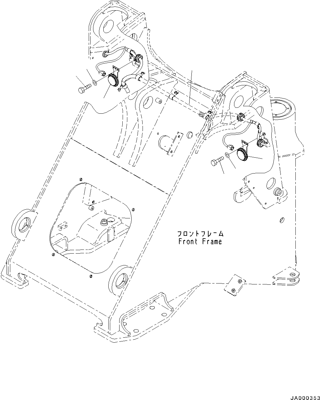 Wheel Loaders Komatsu / WA200-6 S/N C10001-UP(0000250B) / Horn (#C10001-)(E007001 : E0410-001001)
