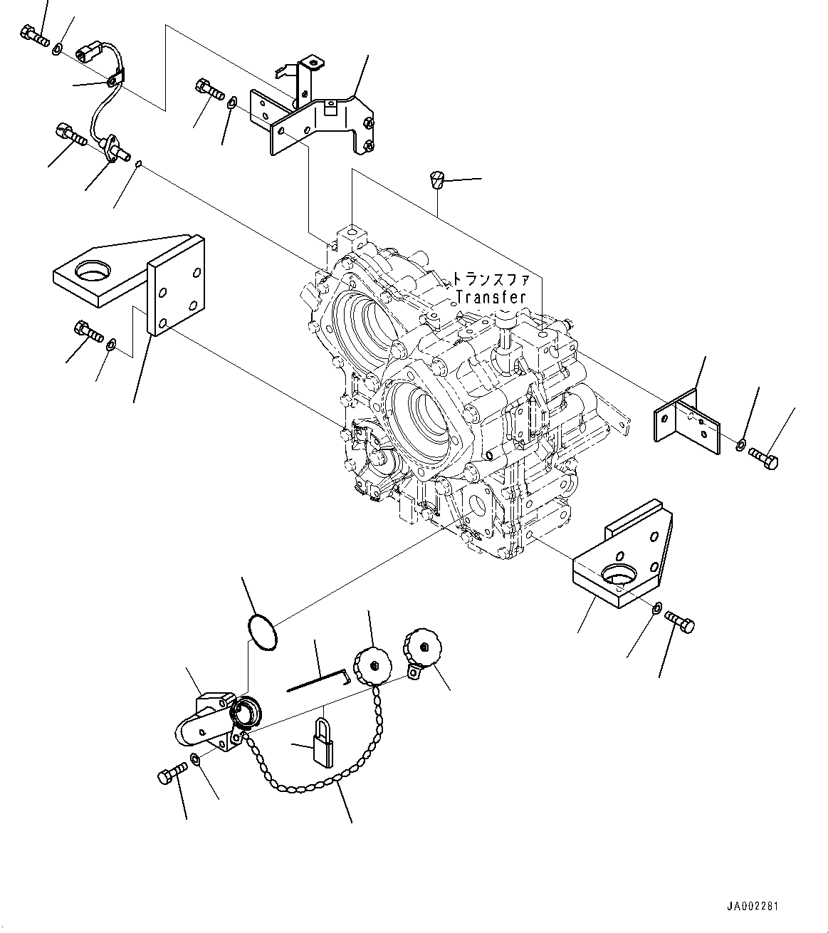 Wheel Loaders Komatsu / WA200-6 S/N C10001-UP(0000250B) / Transfer Related Parts (#C10001-)(F001006 : F2420-001006)